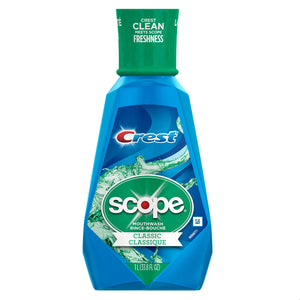 Crest Scope Classic Clean Mint Mouthwash 1L