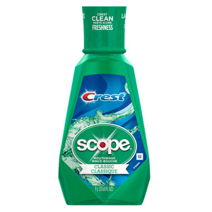 Crest Scope Classic Cool Wintergreen Mouth Wash 1L