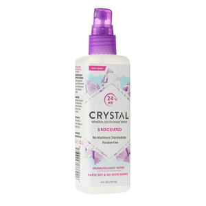 Crystal 24 hr Unscented Mineral Deodorant Spray 118mL