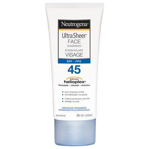 Neutrogena Ultra Sheer Face Sunscreen SPF45 88ml