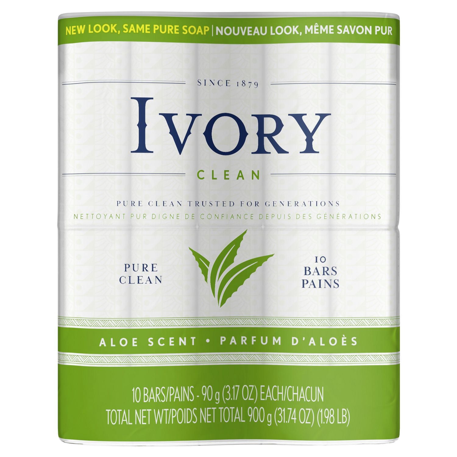 Ivory Aloe Scent Bar Soap 10 Bars