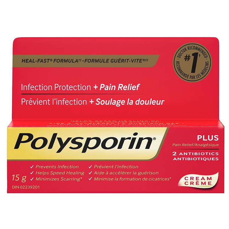 Polysporin 2 Antibiotics + Pain Relief Cream