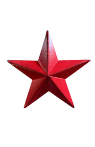 Small Red Hanging Star 5"