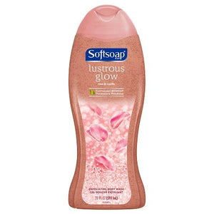 Softsoap Lustrous Glow Rose & Vanilla Exfoliating Body Wash 591ml