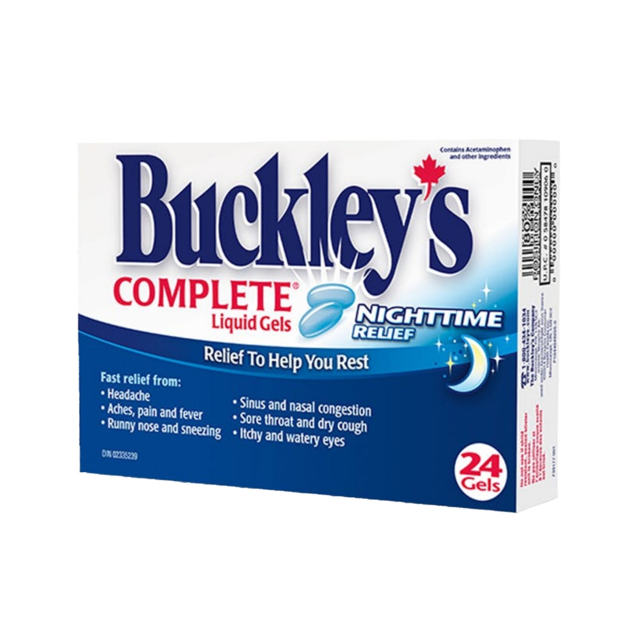 Buckley's Complete Liquid Gels Nighttime Relief 24 Gels