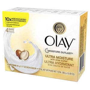 Olay Ultra Moisture Soap with Shea Butter 4 Bars