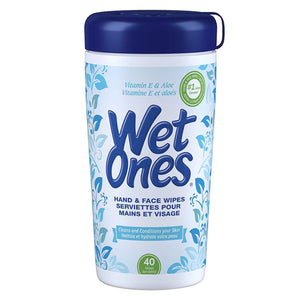 Wet Ones Hand & Face Wipes 40 Wipes