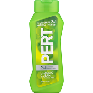 PERT 2 in 1 Men's Classic Clean Shampoo & Conditioner 500mL